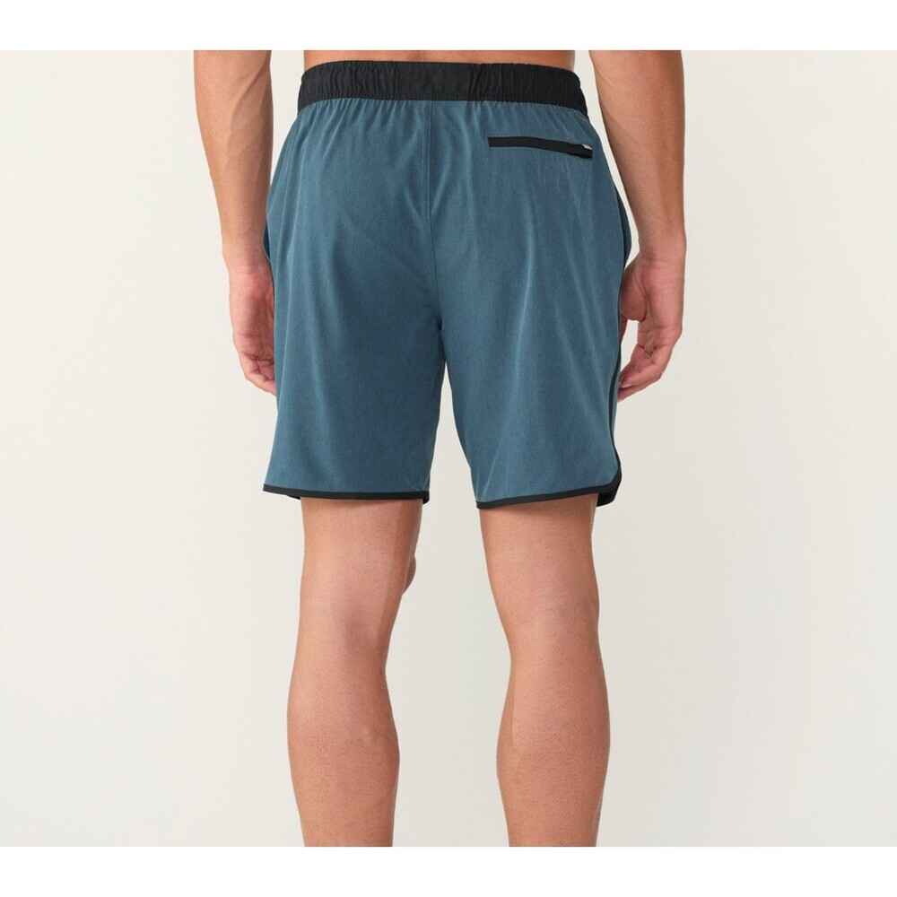 Vuori Banks Shorts Men's 7" Inseam in Blue Azure Linen Texture Size XXL - Picture 2 of 9